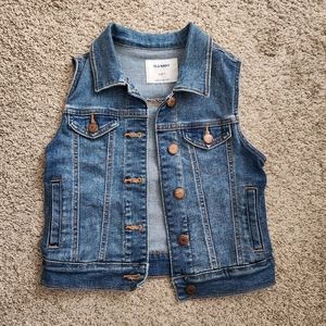 Girls denim vest